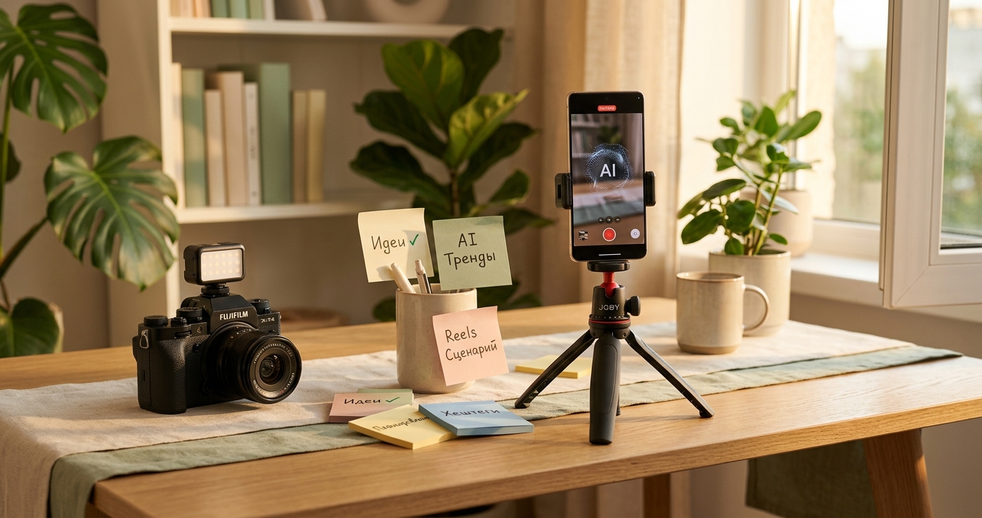 Контент для Reels и TikTok: как делать 30 видео в день с помощью AI