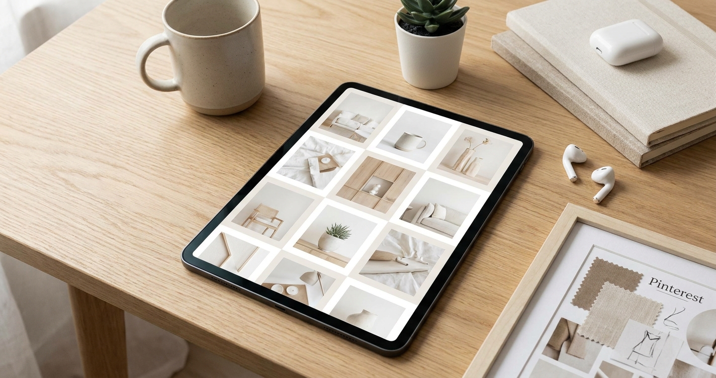 Мудборд из Pinterest: Как создать AI коллаж для дизайна