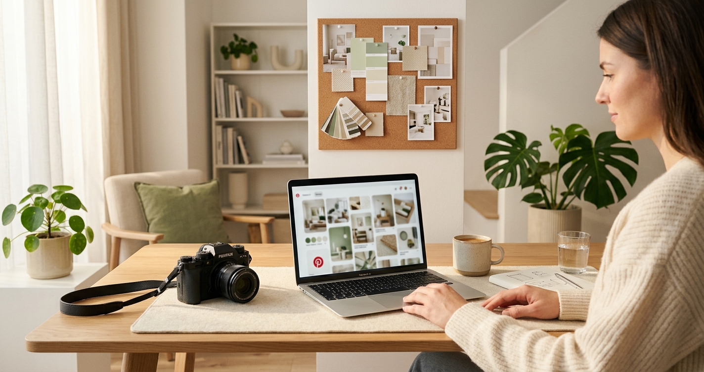 Мудборд из Pinterest - создание AI коллажа для дизайнеров